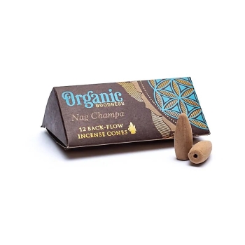 Naturalne stożki kadzidełka Nag Champa backflow